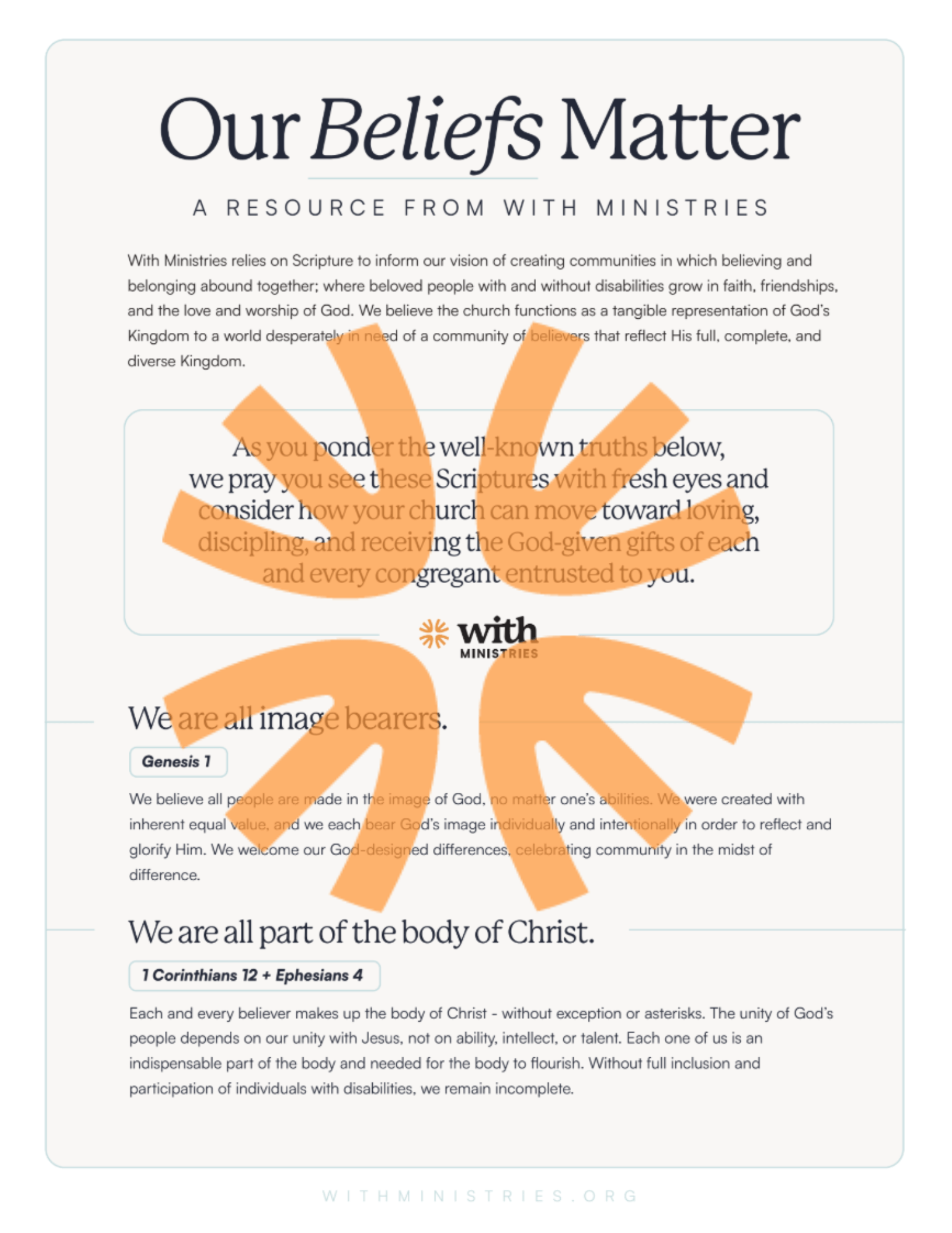 Our Beliefs Matter Watermark